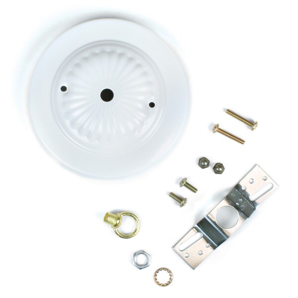 Jandorf 5" White Lamp Canopy Kit C60217 Zoro